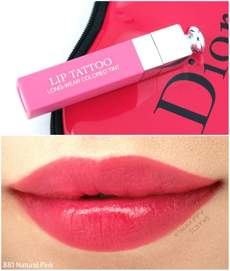 dior addict lip tattoo swatch|dior lip and cheek tint.